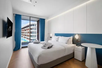Appartement de trois chambres avec balcon — Kora Beachfront Apartments by Tropiclook